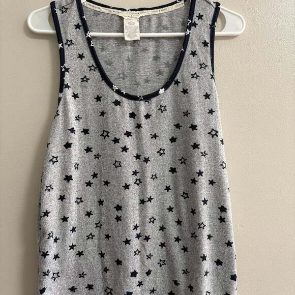 Lucky Brand Tops - Lucky Brand Women's Gray with Blue Stars Tank Top
